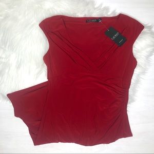 Ralph Lauren Essentials Red Sleeveless Dress.